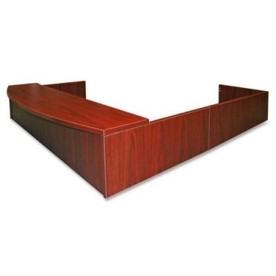 lorell 87234 reception counter wood desk llr87234 87000 series wood 