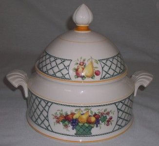 Villeroy & and Boch BASKET 3 pint soup / vegetable tureen MINT UNUSED 