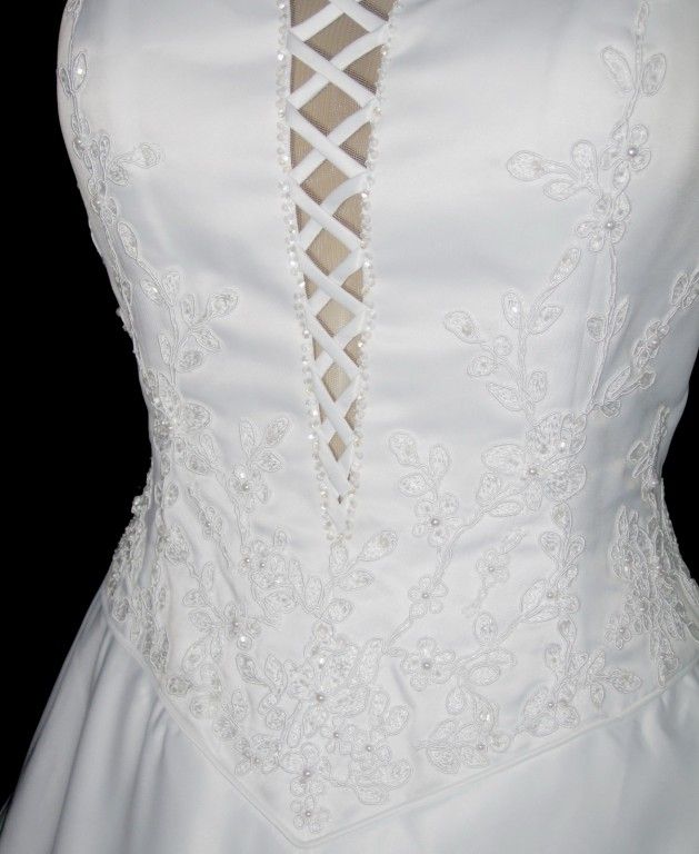 Allure Wedding Dress/**Free Veil**/ White 6,8,10,12,14  