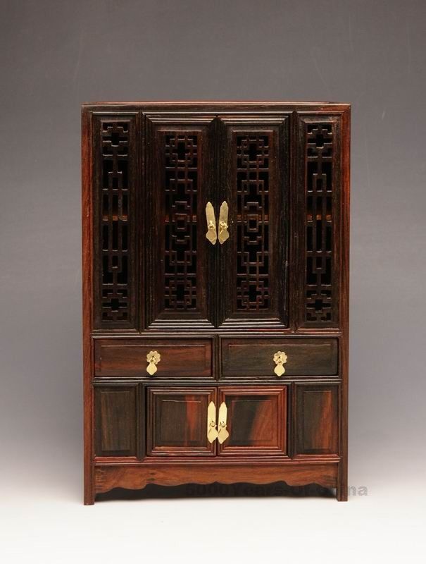 94 Beautiful Chinese Handmade Mini Display Wood Cabinet  