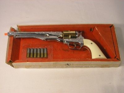 HUBLEY COLT 45 CAP GUN IN THE BOX WITH BULLETS  