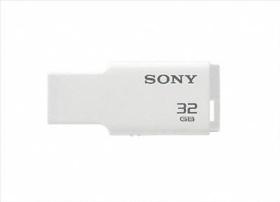 SONY 32GB USB 2.0 Flash Drive / Memory Stick / USM32GB White / Micro 