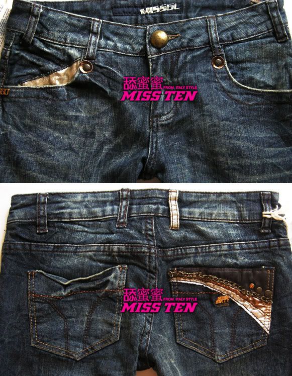Stunning Chains Pocket MISS 60 SIXTY Ladys Cool Jeans  