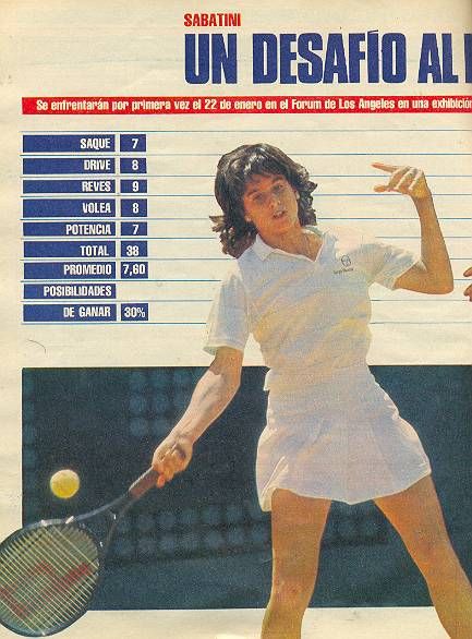 TENNIS GABRIELA SABATINI VS NAVRATILOVA 1986  