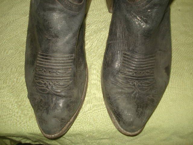LUCCHESE 2000 MEN VINTAGE DISTRESSED LEATHER COWBOY WESTERN BOOT SIZE 