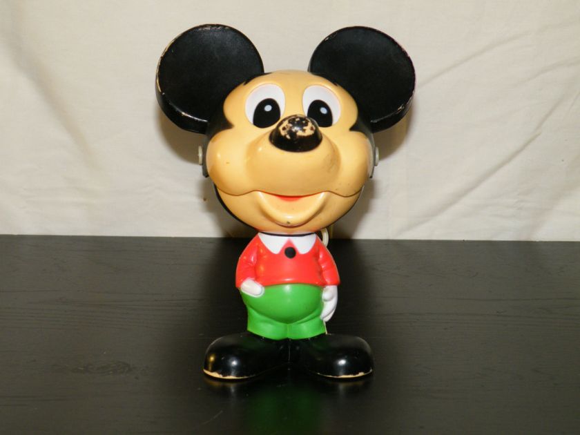 VINTAGE TALKING MICKEY MOUSE PULL STRING TOY 1970S  