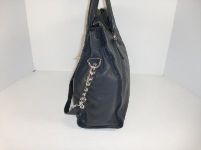 Michael Kors Black Hamilton Large Leather Tote Shoulder Handbag 