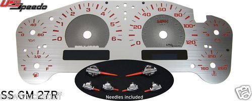 Chevy Tahoe Stainless Steel Gauge Face Kit MPH RED  