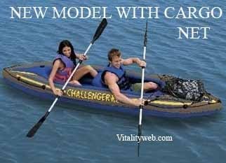 Intex K2 Challenger 2 Person Kayak Set w/ Paddle & Pump  