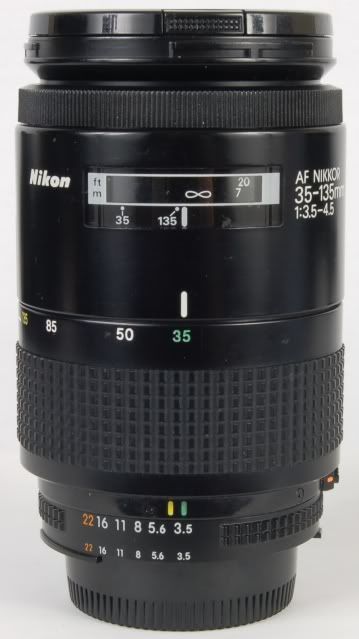 NIKON AF NIKKOR 35 135mm f/3.5 4.5 AUTO FOCUS ZOOM LENS f3.5,135,mm D 